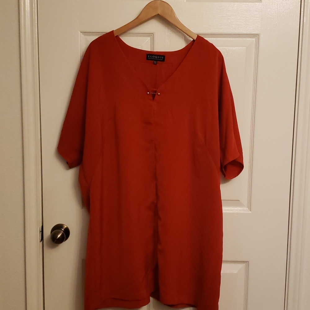 Eloquii Burnt Orange Tunic